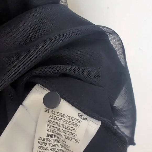 Black Strapless-Look Mesh Yoke Evening Dress - Picture 5 of 5